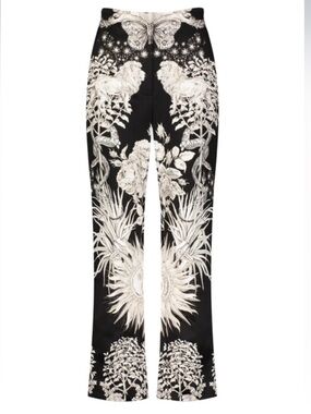 LELA ROSE Enchanted Grace Animal Celestial Print Pants